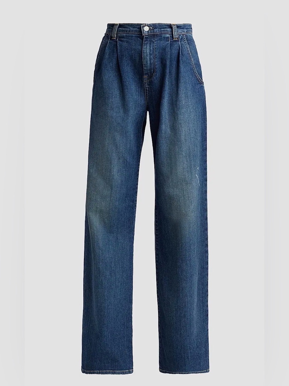 Nili Lotan Flora Trouser Wide Leg Jeans Blue 28